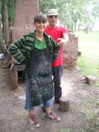 Jorge y Mariana en un descanso.